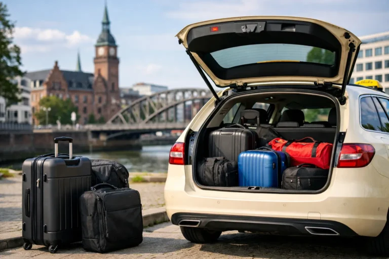 Taxi mit viel Gepäck in Harburg buchen