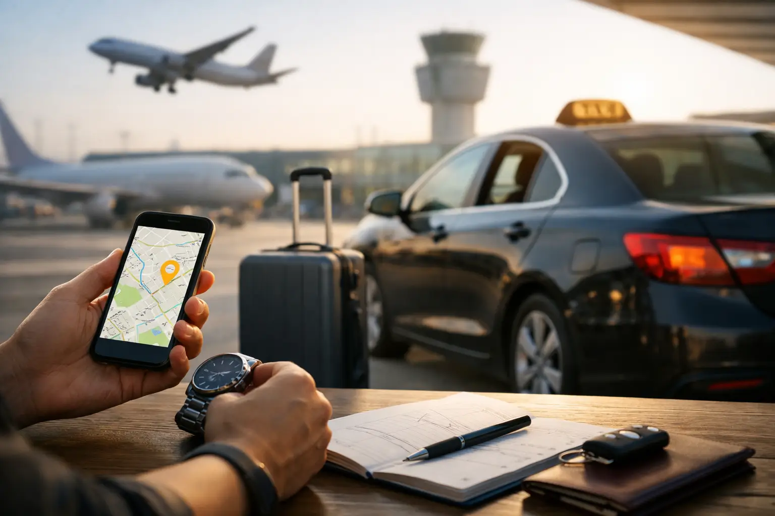 Wann Taxi zum Flughafen? So planen Sie richtig