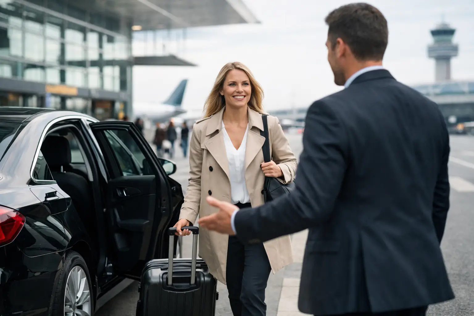 Leitfaden Flughafen Abholung am Terminal
