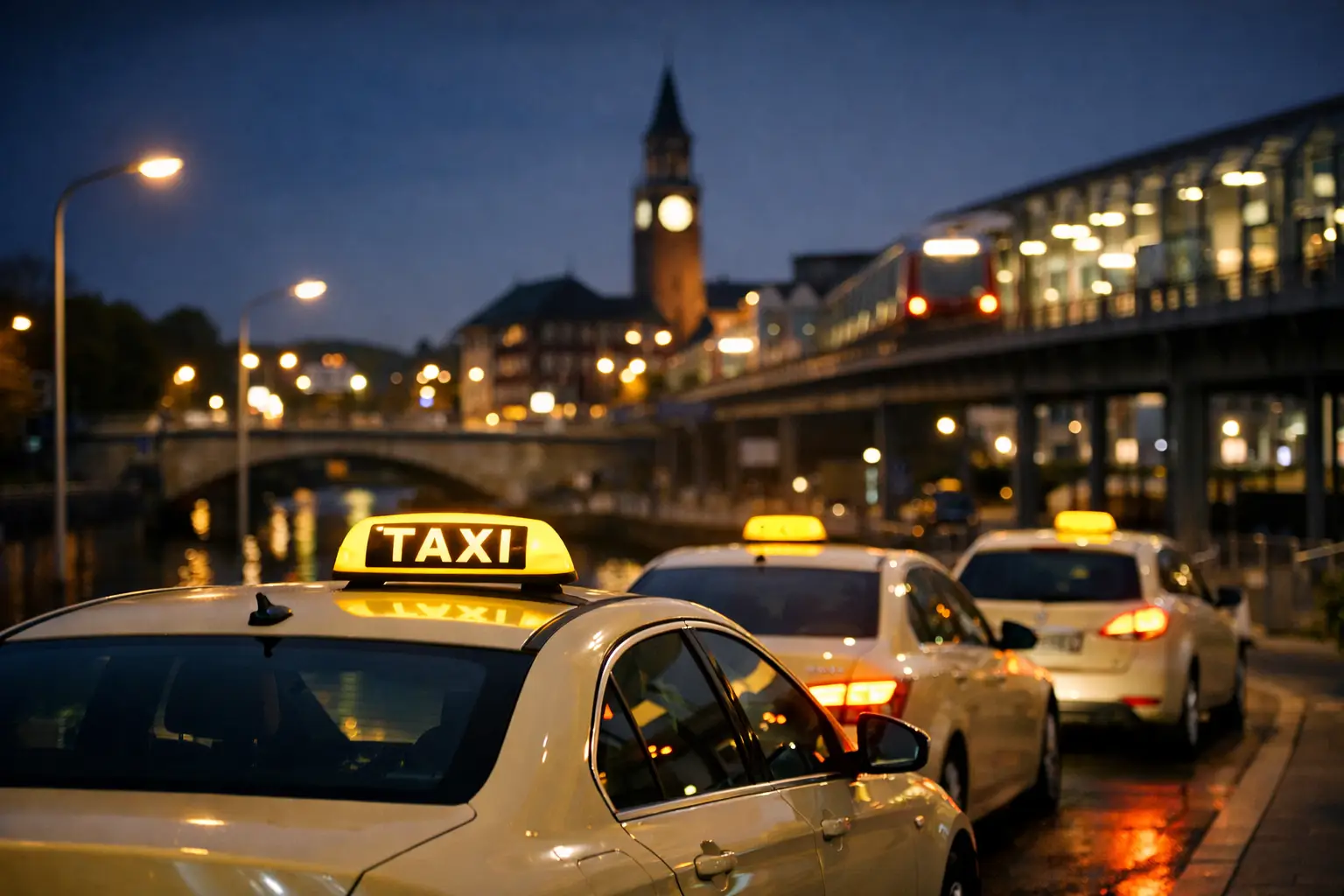 Nacht Taxi Verfügbarkeit in Harburg