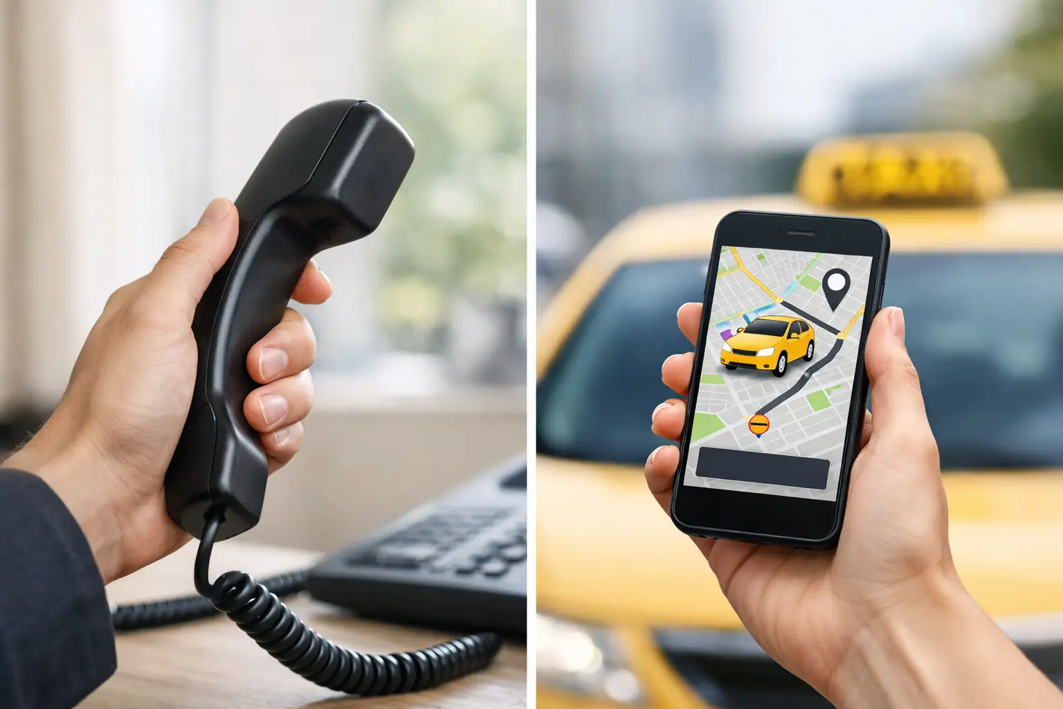 Telefon oder Taxi App - was passt wann?