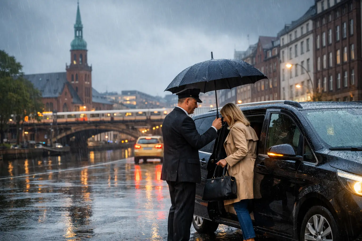 Fahrdienst bei Regenwetter für ganz Harburg