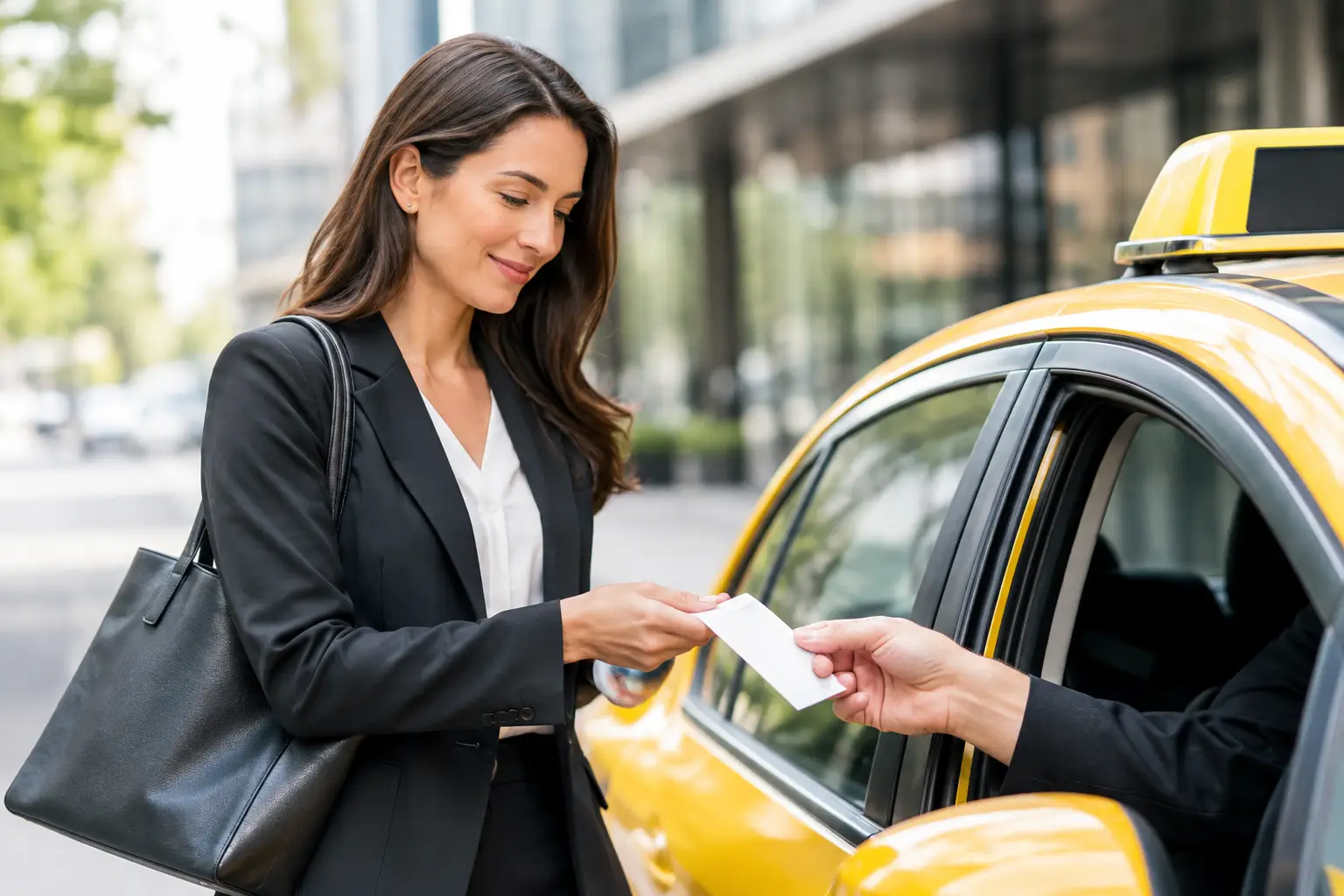 So erhalten Sie eine Taxiquittung für die Firma